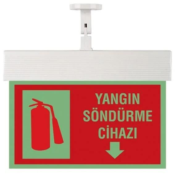 YANGIN SÖNDÜRME CİHAZI AŞAĞI OK ACİL AYDINLATMA ARM. 