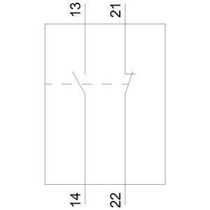 3RV2901-1E 1NA+1NK Yardımcı Kontak Yatay 3RV2 SIRIUS İçin