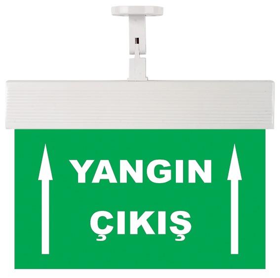 YANGIN ÇIKIŞ YUKARI İKİ OK ACİL AYDINLATMA ARM. 