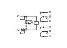 WAGO 788-312/003-000   Röle Modülü Nominal Giriş Gerilimi 24VDC 2 Değişken Kontak Sınırlayıcı Sürekli Akım 8A Kırmızı Durum Göstergesi Modül Genişliği 15mm