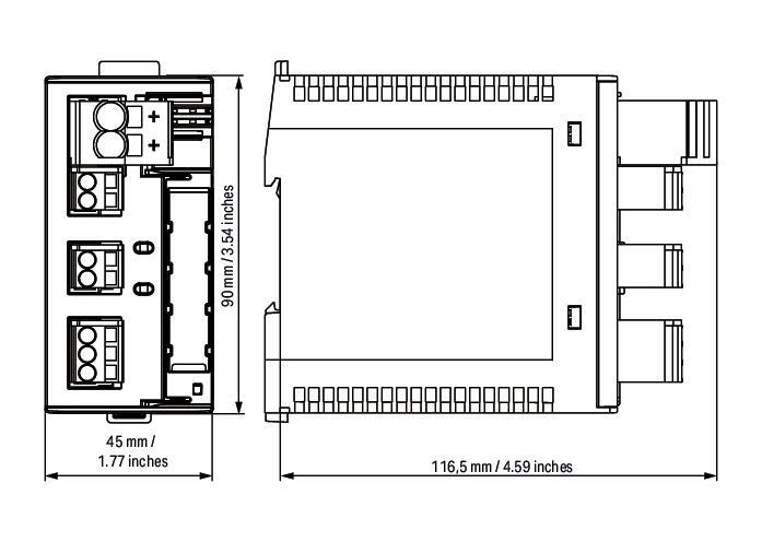 WAGO 787-1662  Elektronik Devre Kesici 2 Kanallı 24VDC Giriş Gerilimi Ayarlanabilir 2 - 10A İletişim Yeteneği