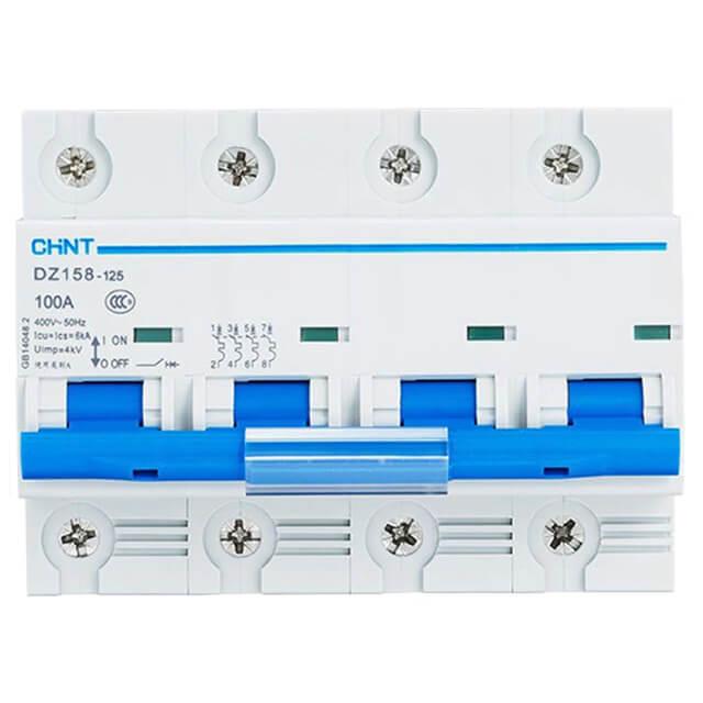 158096 4X100A 10KA C Otomat DZ158 SERİSİ