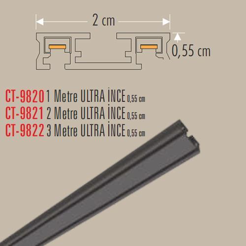 CT 9821 2 METRE ULTRA İNCE 0,55cm ARMATÜR RAYI