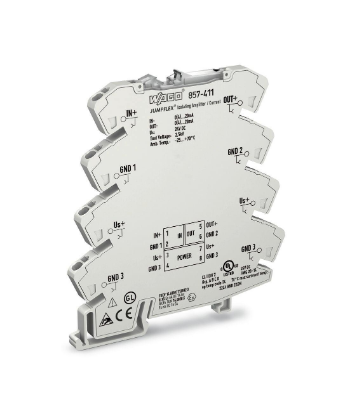 Wago 857-411 3 yollu izolasyonlu kuvvetlendirici giriş: 0(4)..20 mA çıkış : 0(4)..20 mA