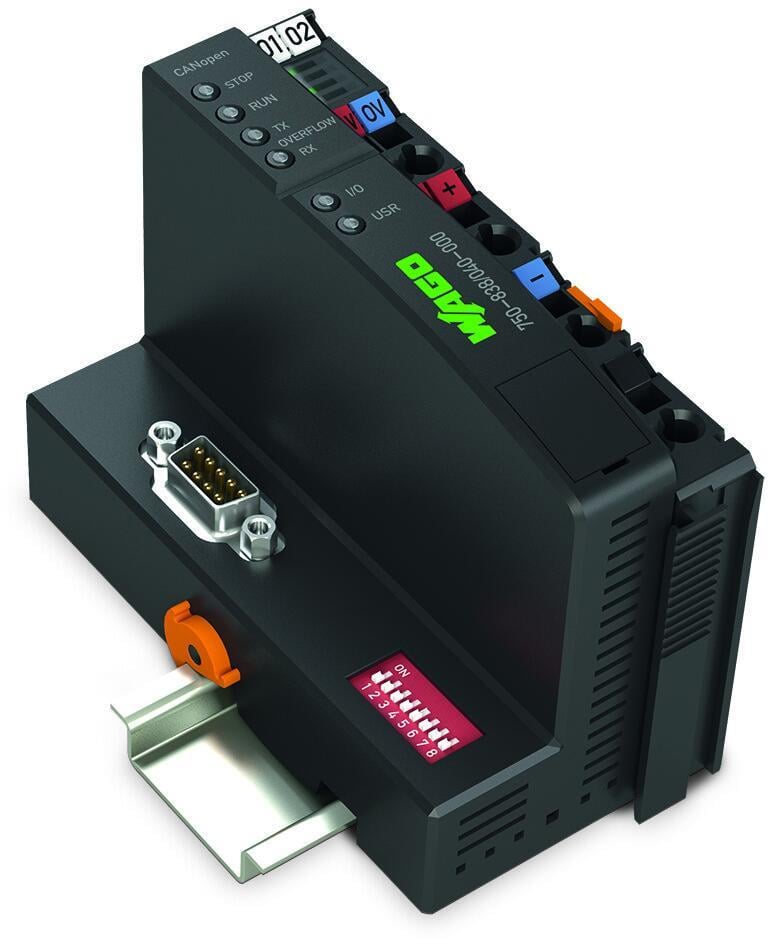 WAGO 750-838/040-000 Kontrolör CANopen 640/832 KB Program/RAM D-Sub Aşırı