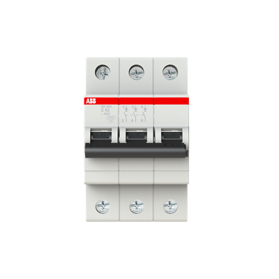 2CDS213001R0634 SH203-C63 3X63A 6KA C Otomat 3P