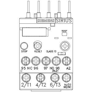 3RU2116-0JB0 0.7-1A Termik Röle Boy S00 Kontaktöre Direk Montajlı