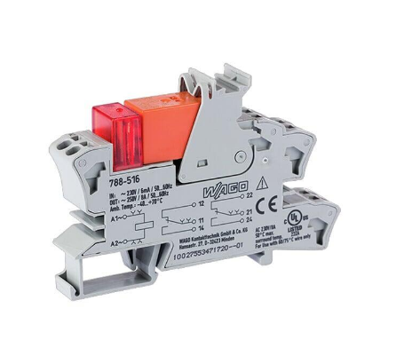 Wago 788-516 Ac 230V 2x8A Soketli Durum Göstergeli Röle Modülü