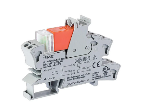 Wago 788-512 Ac 24V 2x8A Durum Göstergeli Röle Modülü