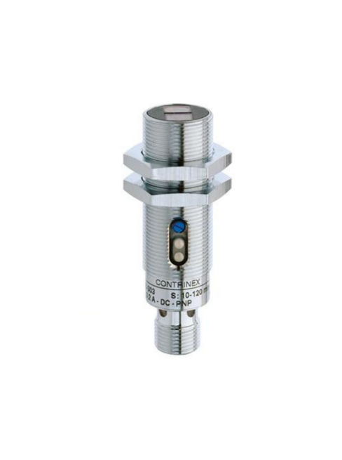 Standart Arka plan bastırma M18 10...120 mm Krom kaplı pirinç 3/4 dönüşlü pot. LED, kırmızı 660 nm