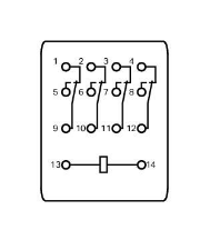 Wago-Ray Tipi 4 Kontak 5A 230 V AC Röle 858-151
