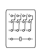 Wago 858-150 24VDC, 4x5A kontak röle