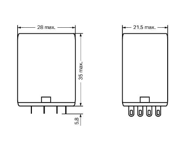 Wago 858-150 24VDC, 4x5A kontak röle