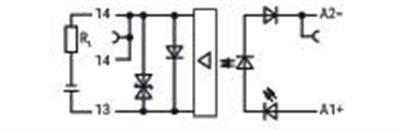 WAGO 859-797    Optokuplör modülü Nominal giriş gerilimi 12 VDC Çıkış gerilimi aralığı 3 - 30 VDC Sınırlayıcı sürekli akım 0.5A 2 telli bağlantı Modül genişliği 6mm Gri