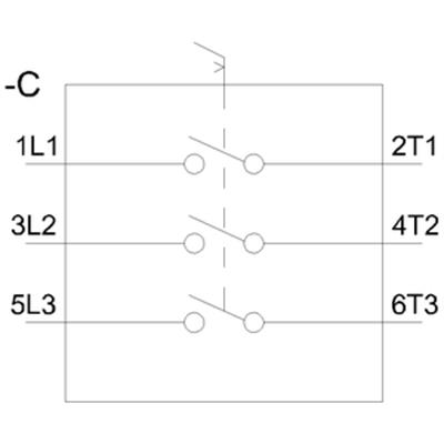 3LD2504-0TK53 22KW 63A 3P Acil Stop Şalter Önden Tespitli