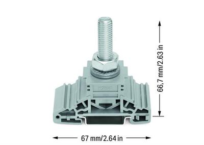 WAGO  885-110  Pabuç Bağlantılı Klemens Dın-Ray 35x15 Ve 35x7,5 İçin 1 Saplama M10 120mm² Gri