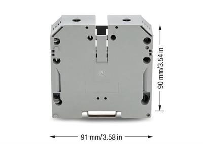 WAGO 883-1201  2 İletkenli Geçiş Klemensi 120 Mm² Vidalı Bağlantı Gri