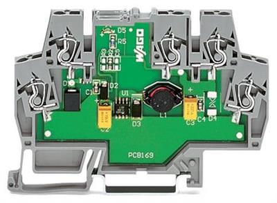 WAGO 859-801 DC/DC Konvertör 24VDC Giriş Gerilimi 5VDC Çıkış Gerilimi 0.4A Çıkış Akımı 2.50mm² Gri