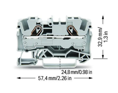 Wago 2006-1201 6mm² Gri Ray Klemens