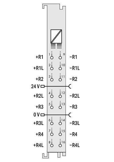 WAGO 750-450 4 Kanallı Analog Giriş Direnç Ölçümü Ayarlanabilir