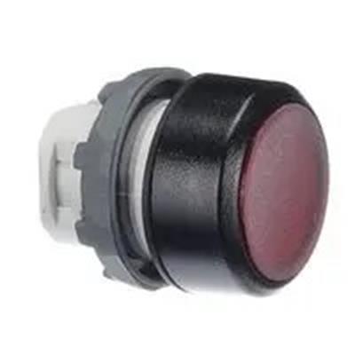 1SFA611100R1101 MP1-11R Kırmızı Işıklı Yaylı Buton Kafası Düz Kafalı