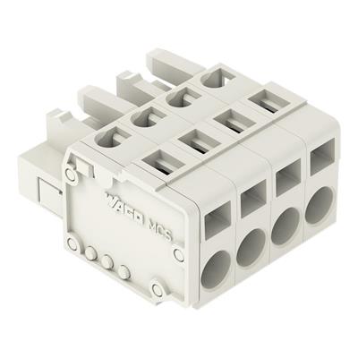 WAGO 721-108/026-000 1 iletkenli dişi fiş; CAGE CLAMP®; 2,5 mm²; Pin aralığı 5 mm; 4 Kutuplu