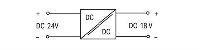 WAGO 288-895 DC/DC Konvertör 24VDC Giriş Gerilimi 18VDC Çıkış Gerilimi 0.4A Çıkış Akımı 2.50mm²