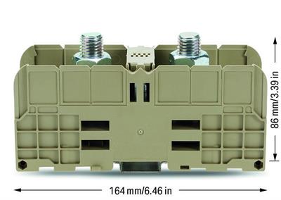 WAGO 884-3000  Pabuç Bağlantılı Klemens 300 Mm² 2 Pabuç Bağlantılı Cıvata M16 İle Bej