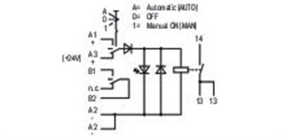 WAGO 789-325   Röle Modülü Nominal Giriş Gerilimi 24VDC 1 Normalde Açık Kontak Sınırlayıcı Sürekli Akım 16A Lamba Yükleri İçin Manuel/Kapalı/Oto Anahtarı Kırmızı Durum Göstergesi Modül Genişliği 18mm