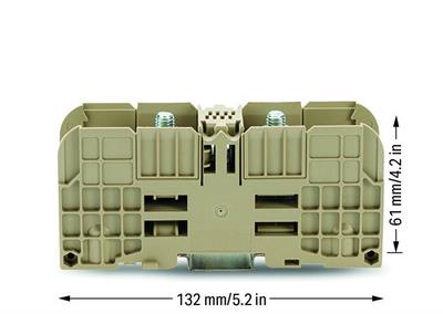 WAGO 884-7000  Pabuç Bağlantılı Klemens 70 Mm² 2 Saplama Cıvata M8 İle Bej