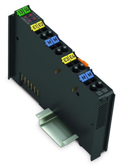 WAGO 750-453/040-000  4 Kanallı Analog Giriş 0 - 20 mA Tek Uçlu Aşırı