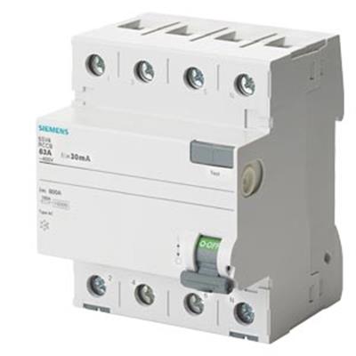 5SV4642-0 4X25A 300mA Tip AC Kaçak Akım Koruma Rölesi