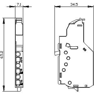 3VA9988-0AA12 1CO AUX Yardımcı Kontak 3VA1/2 İçin