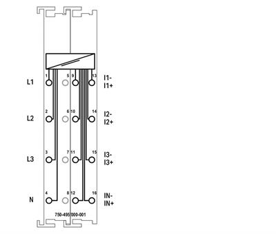WAGO 750-495/000-002 3 Fazlı Güç Ölçümü 690 VAC Rogowski Bobinleri