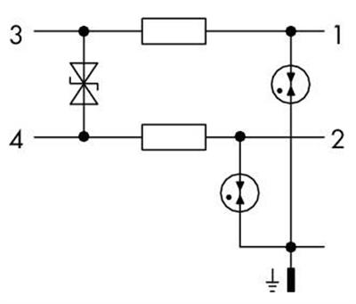 WAGO 792-801 Sinyal Teknolojisi İçin Ani Dalgalanma Bastırma Modülü Nominal Gerilim 24VDC Ortak Parafudrlu 2 Sinyal Hattı İçin Simetrik Arayüzler İçin İki Kademeli Genişlik 6mm 2.50mm²