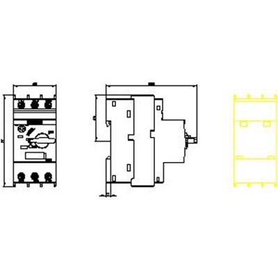 3RV2021-4NA10 23-28A Motor Koruma Şalteri 55KA Boy S0