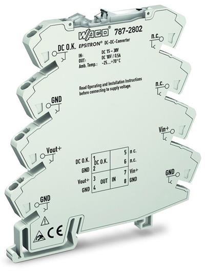 WAGO 787-2802 DC/DC Konvertör 24VDC Giriş Gerilimi 10VDC Çıkış Gerilimi 0.5A Çıkış Akımı DC OK Kontak