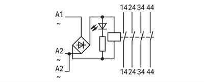 WAGO 789-552   Röle Modülü Nominal Giriş Gerilimi 24V AC/DC 4 Normalde Açık Kontak Sınırlayıcı Sürekli Akım 4A Kırmızı Durum Göstergesi Modül Genişliği 18mm 2.50mm² Gri