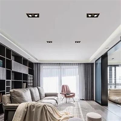 CT-5056 JAGUAR SİYAH-ROSE İKİLİ MODERN DEKORATİF KARE SPOT