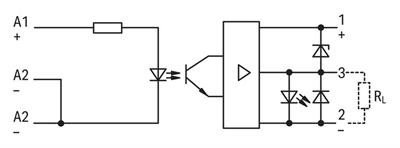 WAGO 286-752/002-000   Optokuplör Modülü Kırmızı Durum Göstergesi Gri