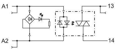 WAGO 788-721   SSR Röle Modülü Nominal Giriş Gerilimi 24 V AC/DC Çıkış Gerilimi Aralığı 24 - 230 VAC Sınırlayıcı Sürekli Akım 4A 2 Telli Bağlantı Zero-Cross Switching Kırmızı Durum Göstergesi Modül Genişliği 15mm Gri