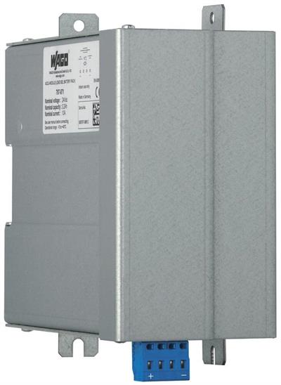 WAGO 787-871  Kurşun-asit AGM Akü Modülü 24VDC Giriş Gerilimi 20A Çıkış Akımı 3.2Ah Kapasite Batarya Kontrollü 2.50mm²