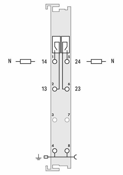 WAGO 750-513   2 Kanallı Röle Çıkışı 250 VAC 2.0A Potansiyelsiz 2 Normalde Açık Kontak