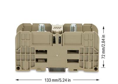 WAGO 884-1200  Pabuç Bağlantılı Klemens 120 Mm² 2 Pabuç Bağlantılı Cıvata M10 İle Bej