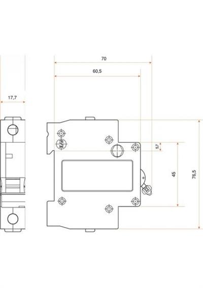 9EG-C0631-0D06 D06MCB FM6 1P C6 6kA Otomatik Sigorta 230/400Vac 5-10In