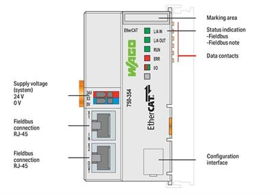 WAGO 750-354 Fieldbus Kuplörü EtherCAT
