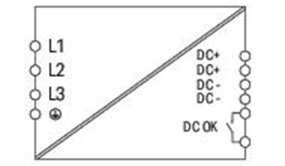 WAGO 787-1642  Anahtarlamalı Mod Güç Kaynağı Klasik 3 Fazlı 24VDC Çıkış Gerilimi 20A Kıkış Akımı TopBoost DC OK Kontak