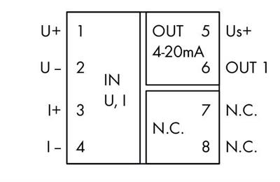 WAGO 857-450   Döngü Besleme İzolasyon Kuvvetlendirici Çift Kutuplu Akım ve Gerilim Girişi Sinyali Akım Çıkışı Sinyali DIP Switch ile Konfigürasyon Çıkış Üzerinden Güç Beslemesi 6mm Modül Genişliği 2.50 mm²
