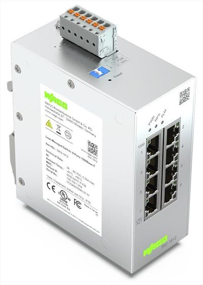 WAGO 852-1812  Lean Managed Switch 8 Port 1000Base-T