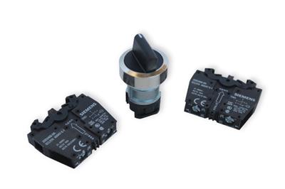 3SB3608-2DA11 2X(1NA+1NK) Metal Siyah Kalıcı Mandal Buton 1-0-2